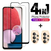 （ATG）4 IN 1 Glass สำหรับ SamsungA13Lens กระจกนิรภัยป้องกันหน้าจอ ForA13 A 13 5GGlass