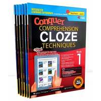 ❤️พร้อมส่ง❤️ตลุยโจทย์ข้อสอบแบบ CLOZE พร้อมเฉลยConquer Comprehension Cloze Techniques Book 1-6 จาก SAP ประเทศสิงค์โปร์
