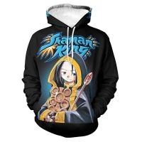 Sudadera con capucha con estampado de Shaman King para niño y niña, ropa de calle de manga larga, de Anime japonés, otoño