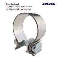 ZUCZUG High Strength Butt Joint Universal Stainless Steel Exhaust Clamp Band Kit Auto Turbo Pipe Clips