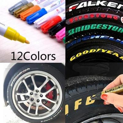 【CC】 Color Paint Car Tire Tread Metal Permanent Graffiti Oily