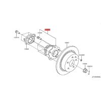ดุมล้อด้านหลังที่มีแบริ่ง2008-Ni Ss Qa Shi เพลาฮับหัวแบริ่งหน่วยประกอบดุมล้อด้านหลัง