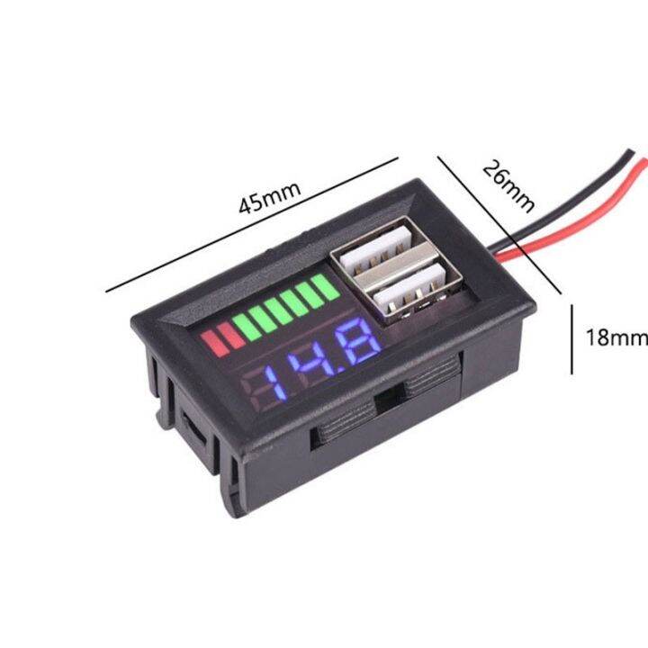 usb-5v-2-4a-car-voltmeter-voltage-panel-12v-24v-3s-7s-lithium-battery-capacity-indicator-tester-lead-acid