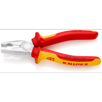 คีมรวมงานไฟฟ้า KNIPEX NO.03 06 180 Insulate Combination Pliers VDE 1000v (180mm) Factory Gear Garage