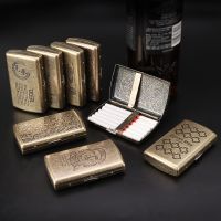 【CW】✼  Metal with 12 Pcs Regular Size Cigarettes Tobacco Holder Storage