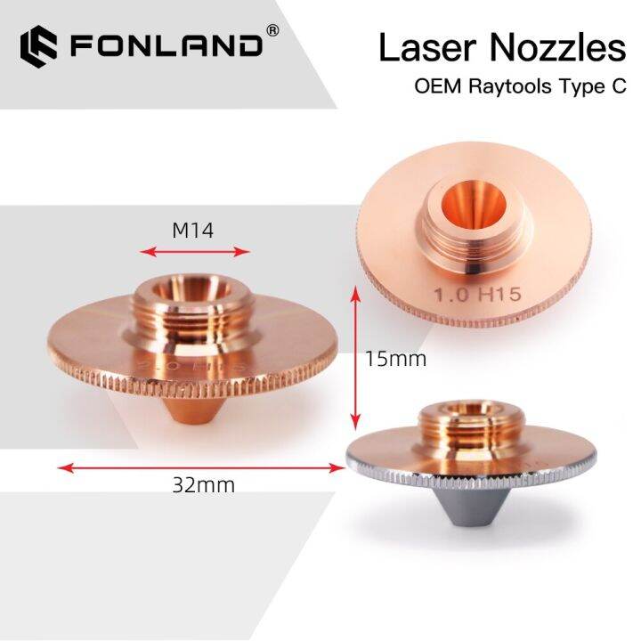 fonland-raytools-type-c-nozzles-diameter-32mm-height-15mm-single-double-layers-chrome-caliber-0-8-5-0mm-for-laser-cutting-head