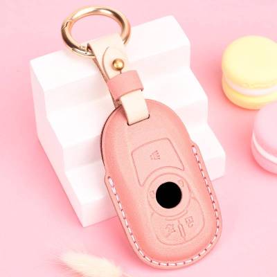 Key Case Cover Car Keyring Shell for Buick Envision Vervno GS 20T 28T Encore LACROSSE Opel Astra K Soft Genuine Leather