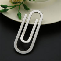 2022 New Creative Stainless Steel Metal Money Clips Paper Clip Holder Folder Banknote Clip Organize Artifact Home Essentials