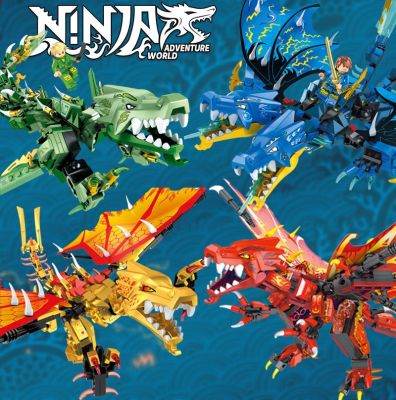 LEGO New Gifts Phantom Ninja Series Season 16 Series Lloyds Gold Super Dragon Building Block Toys 【AUG】