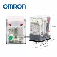 มือหนึ่ง งานแท้ งานแท้ ได้ทั้งชุด Omron รีเลย์ MY2N-GS มีไฟโชว์ +ซ็อกเก็ต 8ขา PYFZ08-E df กทม