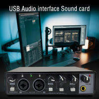 GAX-MD22 อินเทอร์เฟซเสียงบันทึกอุปกรณ์ทําสําเนาสดร้องเพลง USB External Guitar Audiobook Professional Sound Card New Good