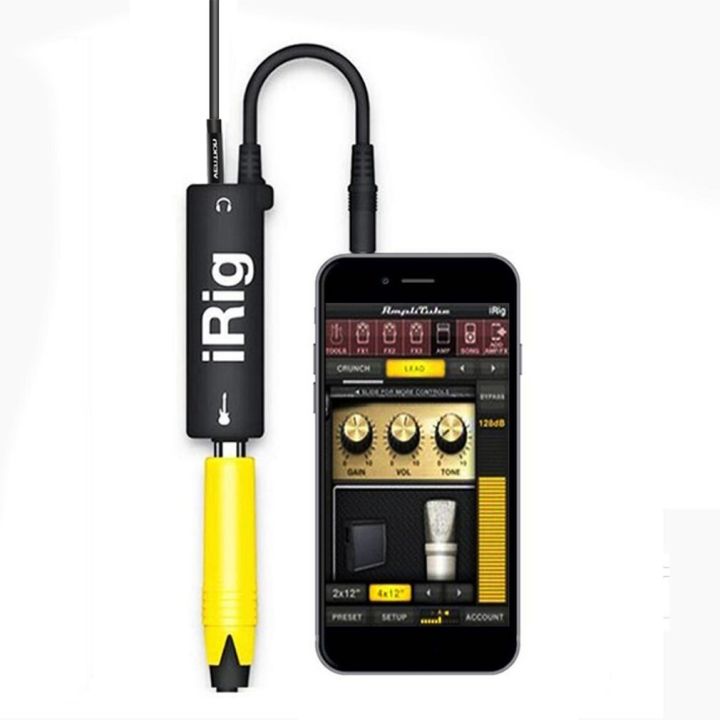 dhakamall-สำหรับ-irig-เอฟเฟกต์กีตาร์มือถือเปลี่ยนกีตาร์ด้วยตัวแปลงเชื่อมต่อกีตาร์โทรศัพท์