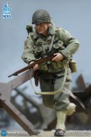 6 inch 1/12 Action Figures for MEZCO SHF DID XA80009 Us Ranger sniper Jackson of palm hero series