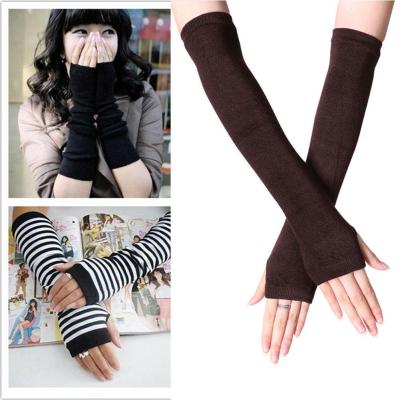Korean Spring Autumn Cute Knitted Gloves Fingerless Finger Half Wrist Sleeve Wrist Fashion Cover Versatile Cover S8A3