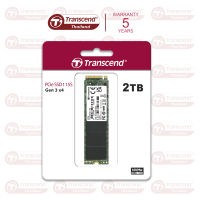 PCIe NVMe M.2 SSD 2TB : MTE115S : Gen 3 x4 Transcend : รับประกัน 5 ปี หรือ** รับประกันไม่เกิน 800 TBW**มีใบกำกับภาษี