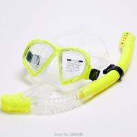 Yellow Professional Scuba Diving Masks Silicone Snorkel Anti-Fog Goggles Glasses Set Swimming Fishing Pool Equipment For Adult