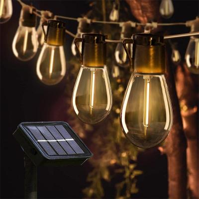 Garden Solar Light Garland Bulb Edison String Lights Retro Glass Fairy Lamp Outdoor Waterproof Party Christmas Decoration