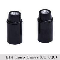 E14โคมไฟ Cqc Bakelite ย้อนยุค E14สกรูหลอดโคมไฟซ็อกเก็ตจี้ Edison โบราณฐานแผ่นเรืองแสงล็อคตัวเอง6ชิ้น/ล็อต