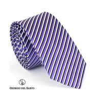 Giorgio Del Sarto Necktie 6 cm Purple with Fabric Texture เนคไทสีม่วงมีเท็กเจอร์