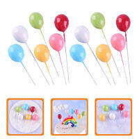 Teniron 12 ชิ้น Cupcake T Oppers เค้กหยิบบอลลูนรูปร่างเบเกอรี่ T Oppers ขนม T Oppers