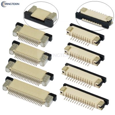 10pcs FPC Connector 0.5mm/1.0mm Pitch Drawer type Upper/ Bottom contact Type Socket FFC Flat Cable Socket 4P 5P 6P 8P 10P-60Pin