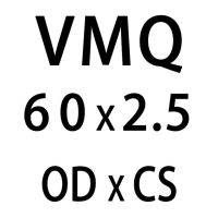 แหวนซิลิโคนสีขาวซิลิโคน/VMQ 1ชิ้น OD52โอริง/55/56/58/60/65/70/75/80/90/100*2/5ความหนาของยางมม. ปะเก็นโอริง