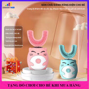 Bàn Chải Đánh Răng Điện Cho Bé có đế và cốc úp
