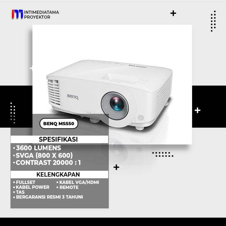 proyektor-benq-ms550-3600-lumens-svga-800-x-600-lazada-indonesia