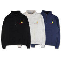 Carhartt Joint Future Warrior เสื้อกันหนาวครึ่งซิป Golden Eye Embroidery Sweatshirts