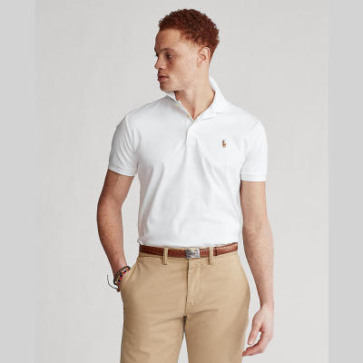 Polo Ralph Lauren เสื้อโปโลผู้ชาย รุ่น MNPOKNI1N821089 สี 100(WHITE)