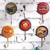 Retro Metal Tin Signs Bar Pub Cafe Garage Wall Decals Wall Hanger Hook Garage Man Cave Home Decor