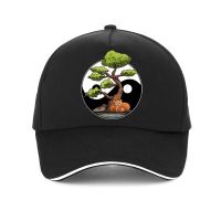 Yin Yang Bonsai Tree Japanese Pure Cotton Print Baseball Cap Men Yin Yang Bonsai Tao Taoism Spiritual Zen Meditate hat