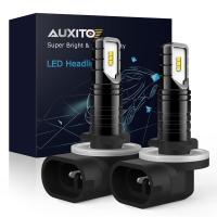 AUXITO 2ชิ้น50W H27 881หลอดไฟ LED ไฟตัดหมอก000K ชุดแผงวงจร LED ไฟตัดหมอกรถยนต์สีขาวไฟหน้ารถ