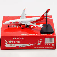 1:400 Scale A330-200 D-ALPA Air Berlin Airline Airway Diecast โลหะผสมโลหะเครื่องบินจำลองเครื่องบินของเล่นสำหรับคอลเลกชัน