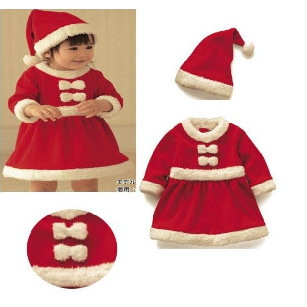 เสื้อผ้าเด็ก-ชุดซานตาคลอส-สไตล์ยุโรปและอเมริกา-สําหรับคริสต์มาส