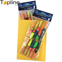 Topline Tackle Fishing Float Set 10pcs/bag Mixed Size 1g-5g Light Stick Floats Fluctuate Vertical Pesca For Carp Fishing Tackle