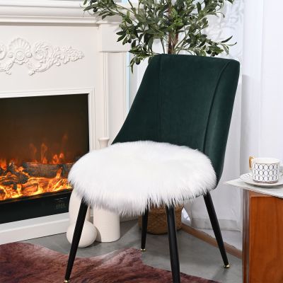 【CW】❂  pillows for decoration home decor plush Chairs mat car Faux Fur Cushion plaid house pet
