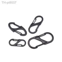 10pcs Camping Equipment S Type Carabiner With Lock Mini Keychain Hook Anti-Theft Outdoor Camping Backpack Buckle Key-Lock Tool