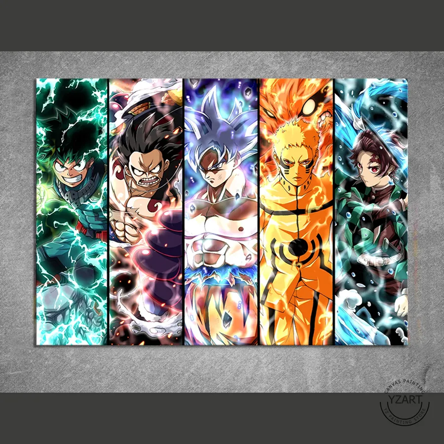 Anime Canvas Wall Art Naruto Dragon Ball One Piece Kids Room Decor ▻   ▻ Free Shipping ▻ Up to 70% OFF