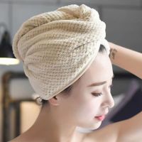 Edge thickening, strong water absorption, pineapple grid hair drying cap, hair wiping, quick drying towel, hair drying tool O757