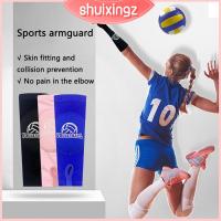 SHUIXINGZ 1 Pair สีดำสีขาวสีฟ้าสีชมพู ที่พยุงข้อศอก ไนลอนทำจากไนลอน อีลาสติก ที่อุ่นแขน ของใหม่ การบีบอัดสูง ที่รองแขน กีฬายิม