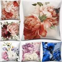 【CW】✆❦  Peacock Prints Pillows Polyester Cushion Cover Throw Pillowslip Sofa