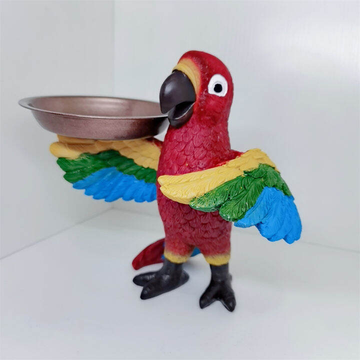 creative-carving-retro-parrot-wine-tray-realistic-multi-purpose-resin-party-bird-drink-serving-rack-statue-home-craft-decoration