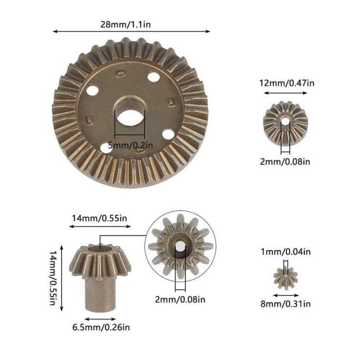 metal-differential-gear-reduction-gear-motor-gear-set-for-wltoys-144001-124018-124019-rc-car-upgrades-parts-accessories-kit