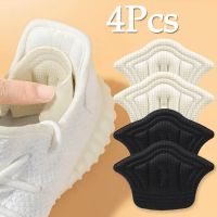 2Pairs 4pcs Insoles Heel Pads Lightweight for Sport Shoes Adjustable Size Back Sticker Antiwear Feet Pad Cushion Insole Heel