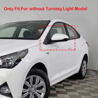 สำหรับ Hyundai Accent Solaris 2018-กระจกมองหลังด้านข้างฝาครอบปีกหมวกประตูด้านนอกมองหลังกรณีตัดคาร์บอนไฟเบอร์ดู