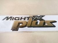 สติ้กเกอร์ติดข้างกะบะรถ MTX คำว่า ( MIGHTY X PLUS ) 2ชิ้น