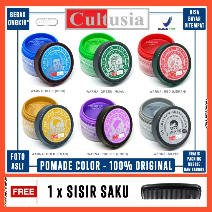 Cultusia Hyper Color Pomade Warna 80gram Lazada Indonesia 6307