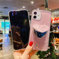 Love Shape เคสโทรศัพท์กระจกสำหรับ OPPO F11 A9 F9 Pro A54 A74 A76 A94 A91 A93 F19 A15 A15s A3S A5 A5S AX5s A7 A12 A31 A92 A52 A33 A53 A32 A53s A5 A9 Reno 2 2f 3 4 4F 5 5f เคสโทรศัพท์สำหรับเด็กสาว6Z 6 Pro 7 Pro กากเพชรส่องแสงเป็นประกายวิบวับ