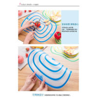 1078 matte transparent cutting board kitchen rolling pin anti-clothing non-slip large creative plastic chopping board